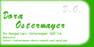 dora ostermayer business card